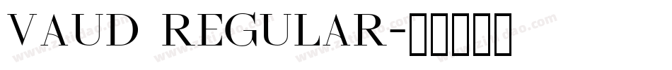 vaud regular字体转换